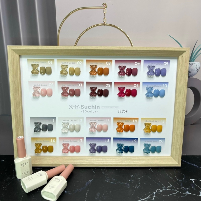 Set sơn gel 20 màu XHY ,sơn móng tay, sơn hàn quốc TẶNG BẢNG MÀU