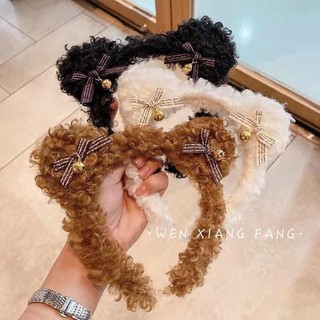Bờm xù quả bông nơ chuông cực xinh