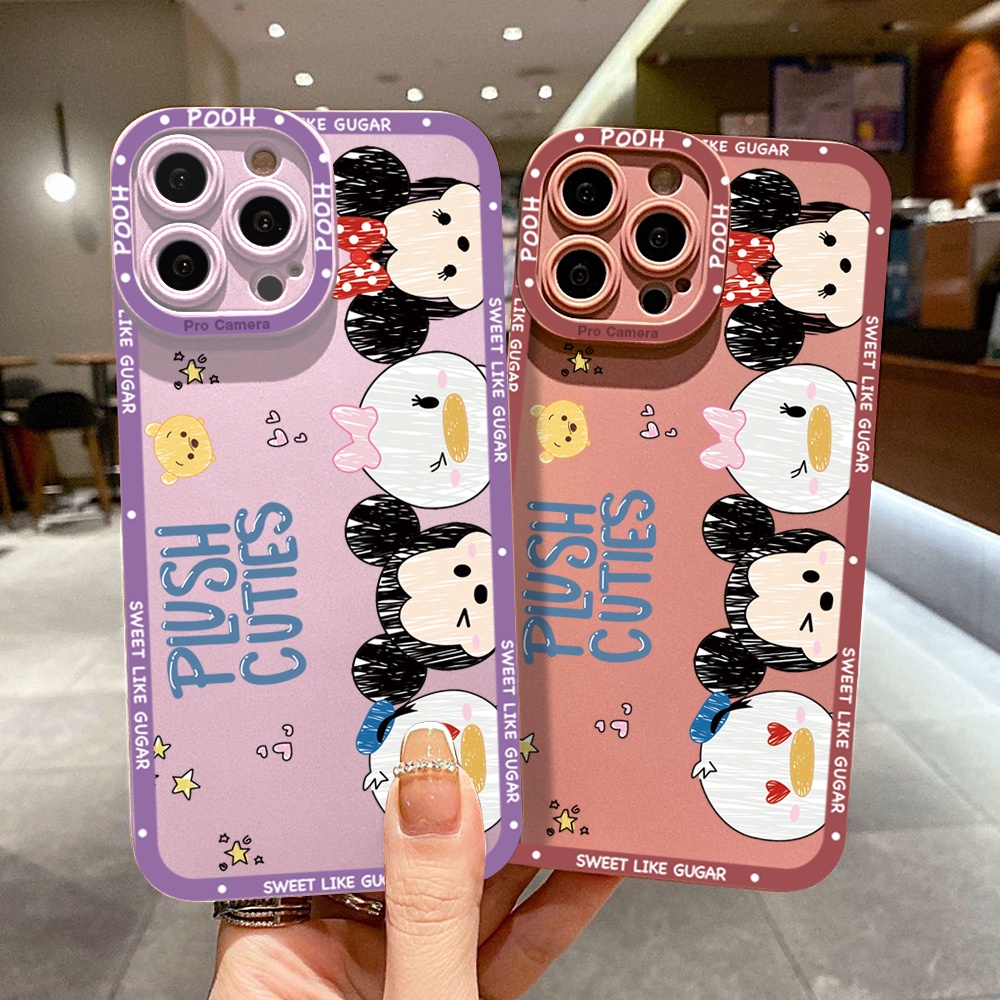 IPhone 11 Pro MAX X XS XR Compatible Cho Ốp lưng điện thoại In Hình Mouse Donald Duck