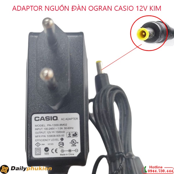 Bộ nguồn đàn Casio CTK-6600 CTK-6500 12V dailyphukien