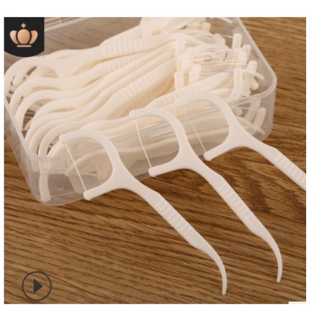 Chỉ nha khoa bảo vệ răng miệng chống sâu răng, tăm chỉ nha khoa hộp 50 chiếc