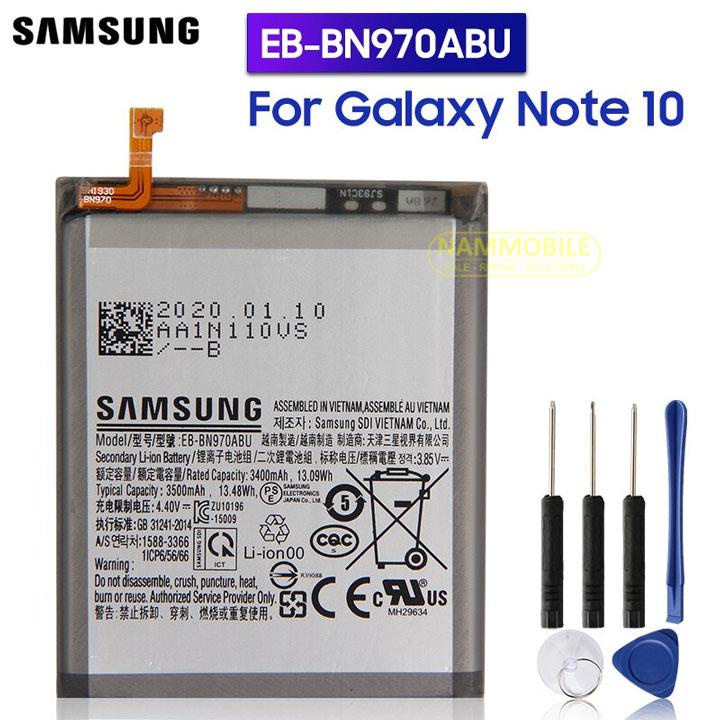 Pin Samsung Galaxy Note 10, N970, N970F, N970U, N970N EB-BN970ABU 3500mAh Zin + Tặng Keo dán Pin + FreeShip Chính Hãng