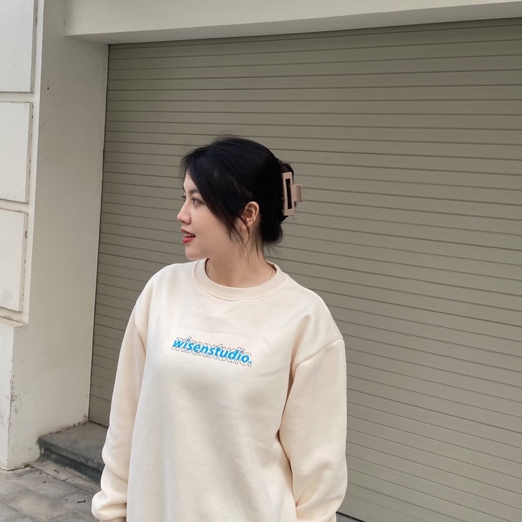 Áo sweater WISEN LAYER áo nỉ dài tay unisex form rộng