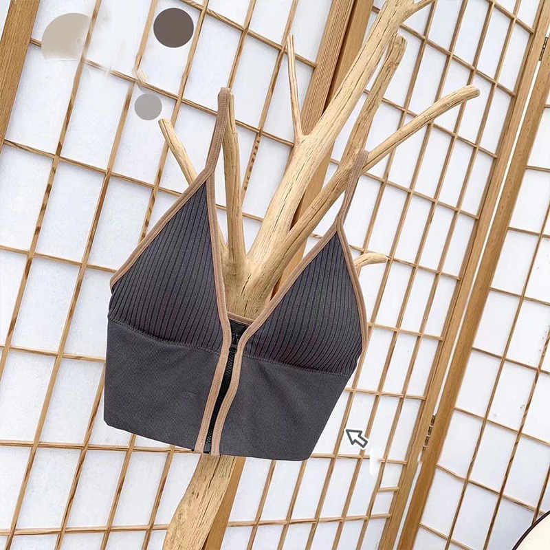 Bra thể thao len tăm Cotton sexy dáng Croptop có đệm mỏng nhiều màu đẹp BRA06