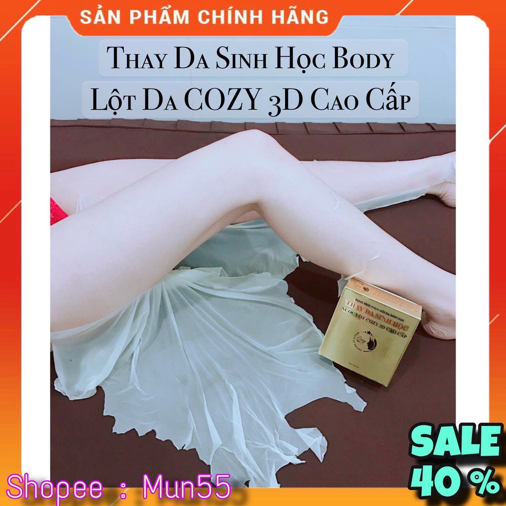 (Tặng Kích Bong L2) - Thay Da Sinh Học COZY - Nước Lột Da Collagen Cao Cấp - Tẩy Da Chết Body - Tái Tạo Da Cozy 3D