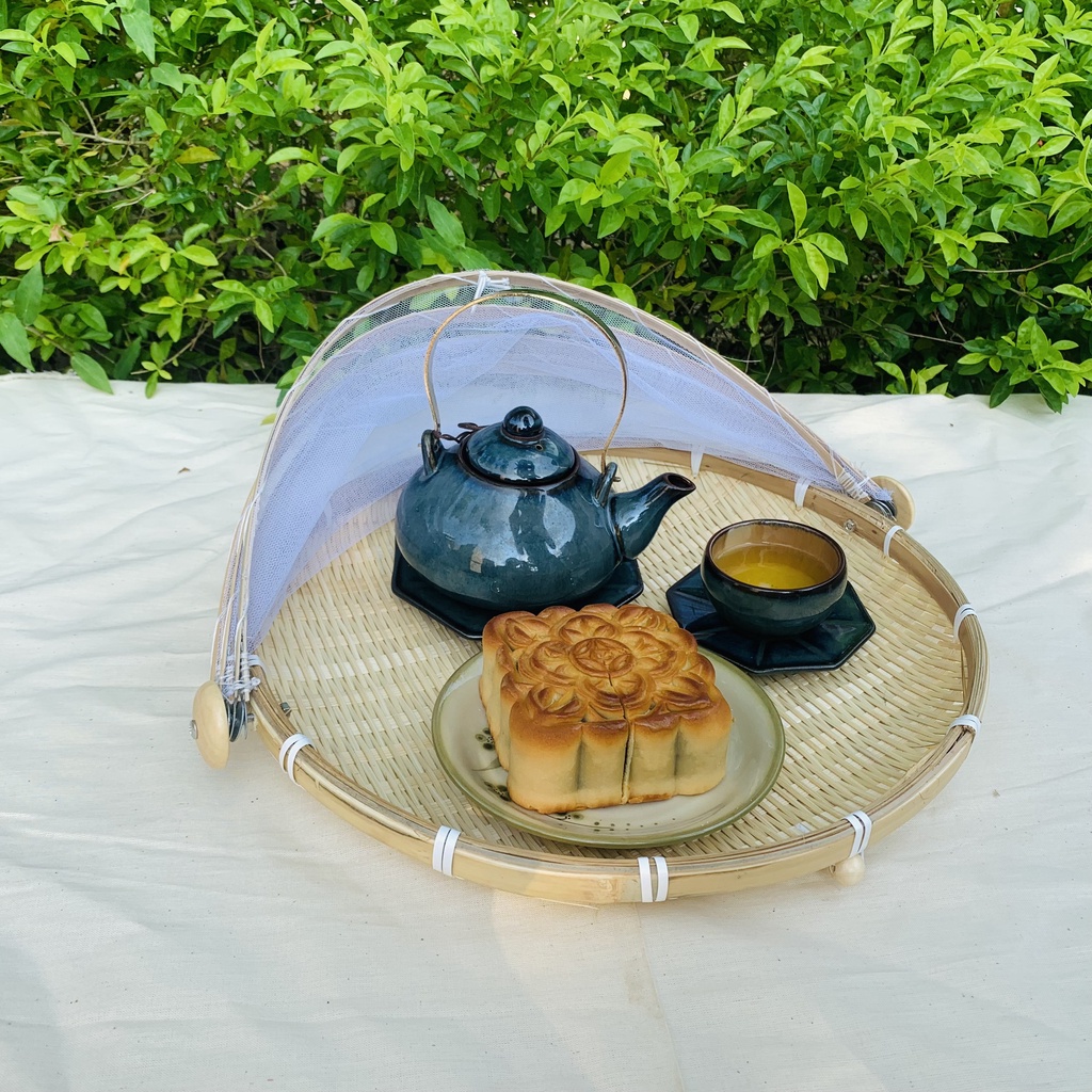 Mẹt tre lồng bàn mùng gắn tấm chắn nhiều size 30cm, 35cm, 42cm#longban#longbandaythucan#longbanthongminh#longbandep