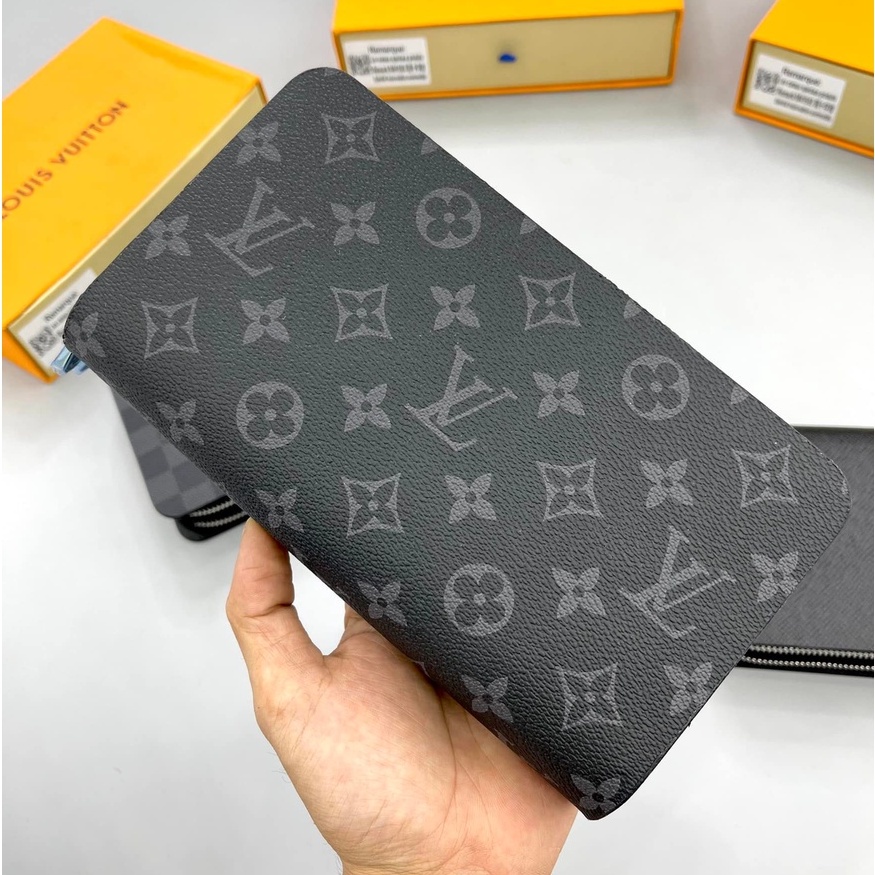 Ví Cầm Tay LV nam nữ 2 khóa bản to cao cấp có hộp tặng kèm size 22cm