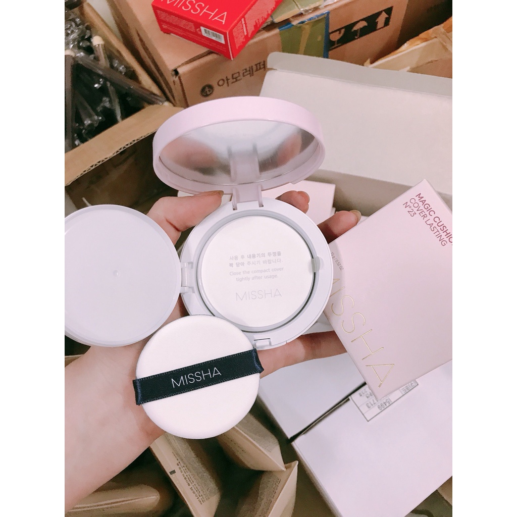 Phấn Nước Kiềm dầu Missha Magic Cushion Cover Lasting SPF50+ PA+++ phiên bản mới