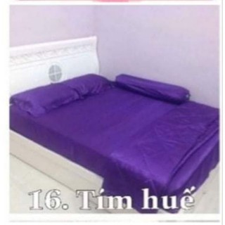 bộ drap phi lụa tím 4 món