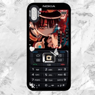 Ốp lưng iphone samsung xiaomi oppo cạnh vuông JMCase Hanako-kun Anime Cậu Ma Nhà Xí