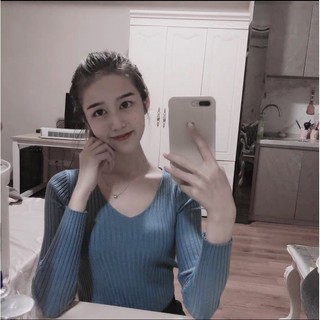 ÁO LEN LÔNG CỪU CỔ TIM - Loại 1