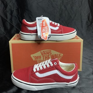 Giày Vans Old Skool đỏ red white full box cao cấp