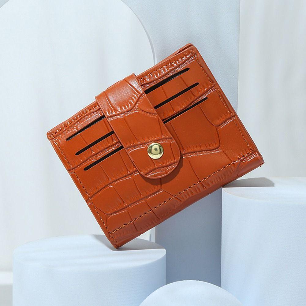 FALLFORBEAUTY Ví Ngắn Đựng Thẻ ID / Tiền Xu Thời Trang Sang Trọng Cho Nam Và Nữ