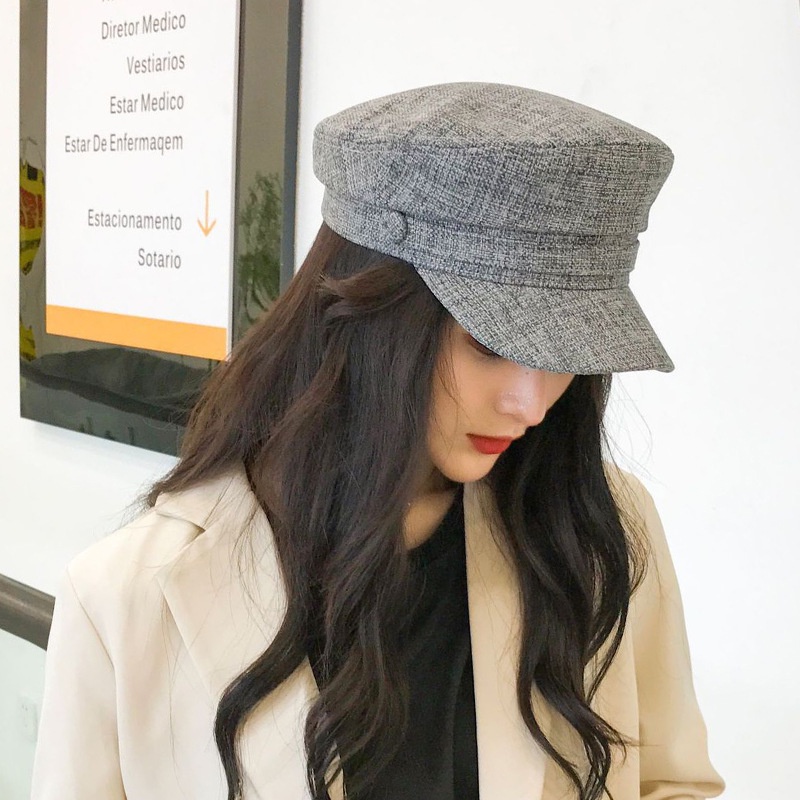 Mũ beret Navy có vành kiểu dáng thời trang