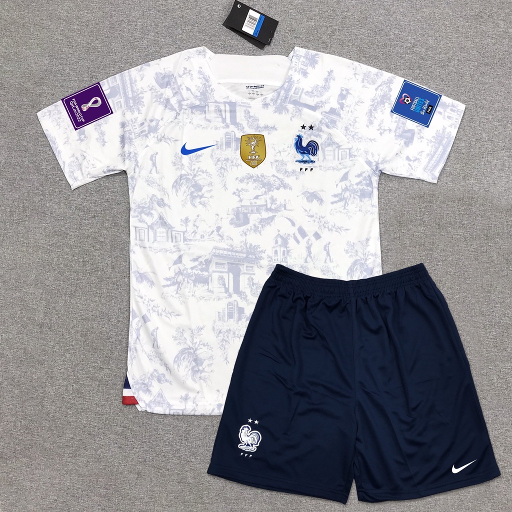 Áo bóng đá Đội Tuyển Pháp -MẪU Vải Polyeste Siêu Thoáng-Siêu Bền