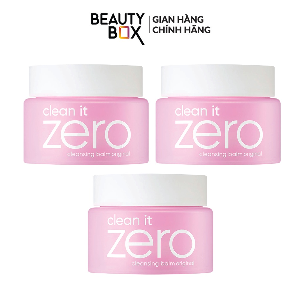 [Quà Tặng Không Bán] Combo 3 Sáp Tẩy Trang Banila Co Clean It Zero Cleansing Balm Original Mini 7Mlx3