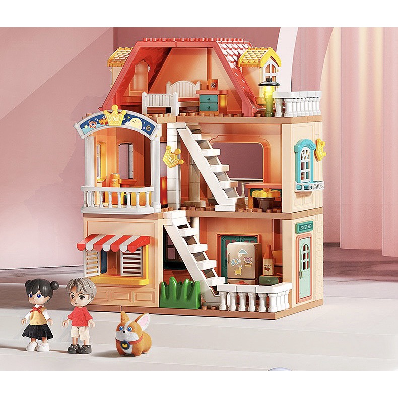 Ngôi Nhà Búp Bê 3 Tầng Feelo 2 mẫu