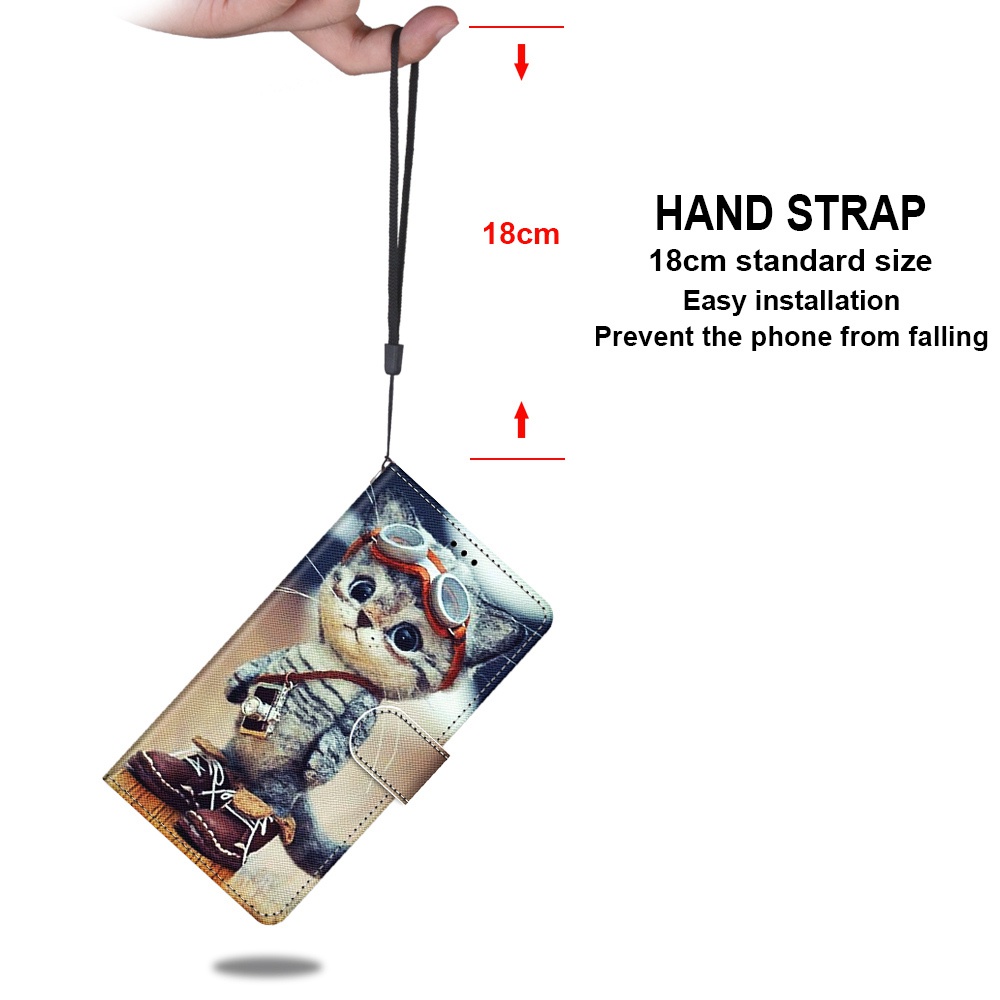 Bao Da Điện Thoại PU Nắp Gập Nam Châm Kiểu Ví Có Khóa Nam Châm Hình Động Vật 3D Thời Trang Cho Redmi Note 12 Pro Plus 5G