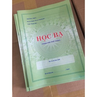 Học bạ thpt mới