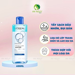 Nước Tẩy Trang L’Oreal Micellar Water 3in1 Deep Cleansing 400ml