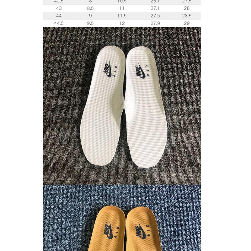 Đế Lót Giày Nike Air Force No. 1 Cặp Đế Lót Giày Thể Thao Màu Trắng Đen Độ Co Giãn Cao