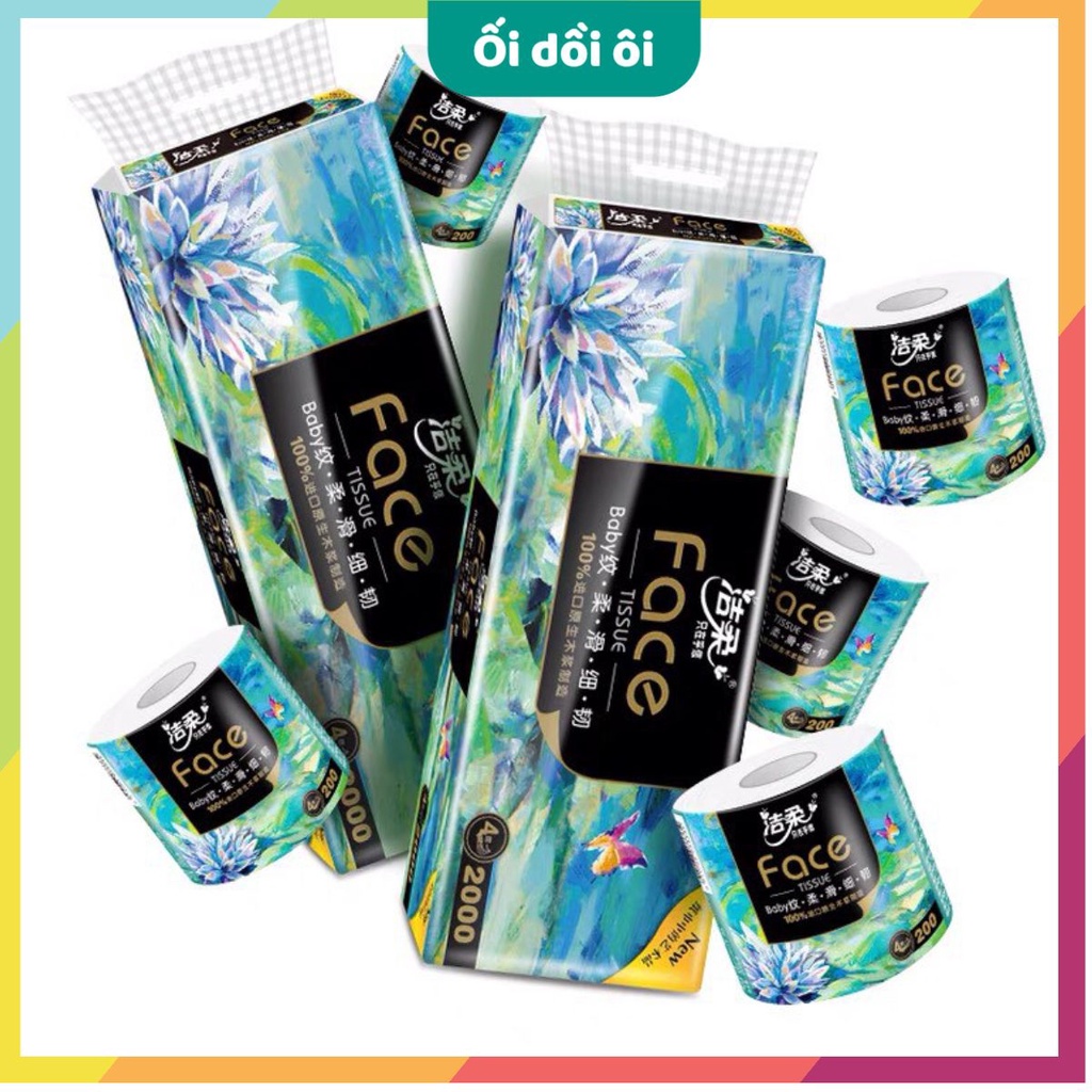 Giấy vệ sinh  Face xanh cao cấp