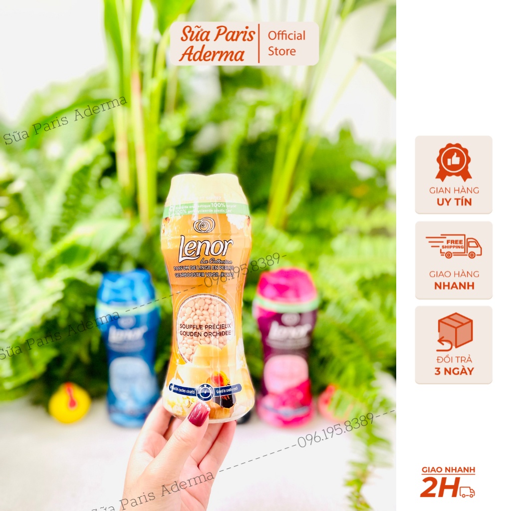 Viên xả vải khô Lenor của pháp, cho quần áo thơm tho, hương thơm rất Tây luôn a.