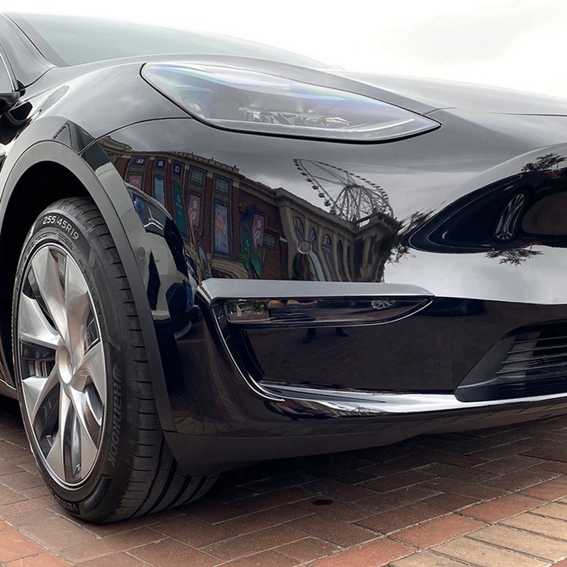 Miếng Dán Viền Đèn Sương Mù Bằng Sợi Carbon Cho Tesla Model Y 2019-2021
