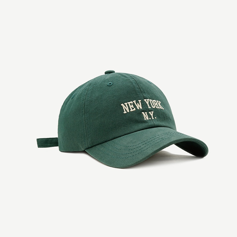 Mũ Lưỡi Trai Mềm Thêu Chữ ny Thời Trang Hè Thu Cá Tính Cho Nam Và Nữ