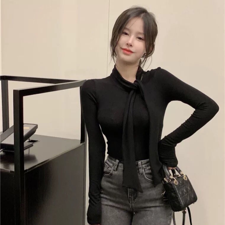Áo Thun Tay Dài Siêu Hot Thời Trang Thu Đông Cho Nữ