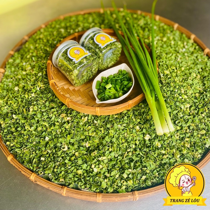 Hành Lá Sấy Khô Hũ 120ml🌿Nguyên Chất, Giữ Vị🌿Gia Vị Trang Zé Lòu