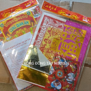 Bộ giấy cúng quan thế âm bồ tát kèm văn khấn