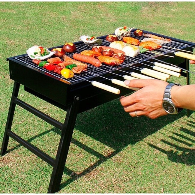 Bếp Nướng Than Hoa Cao Cấp Gấp Gọn Ngoài Trời