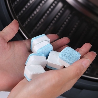 Hộp 12 Viên Vệ Sinh Tẩy Lồng Máy Giặt Chất Cặn Bẩn TOMSHOP K058