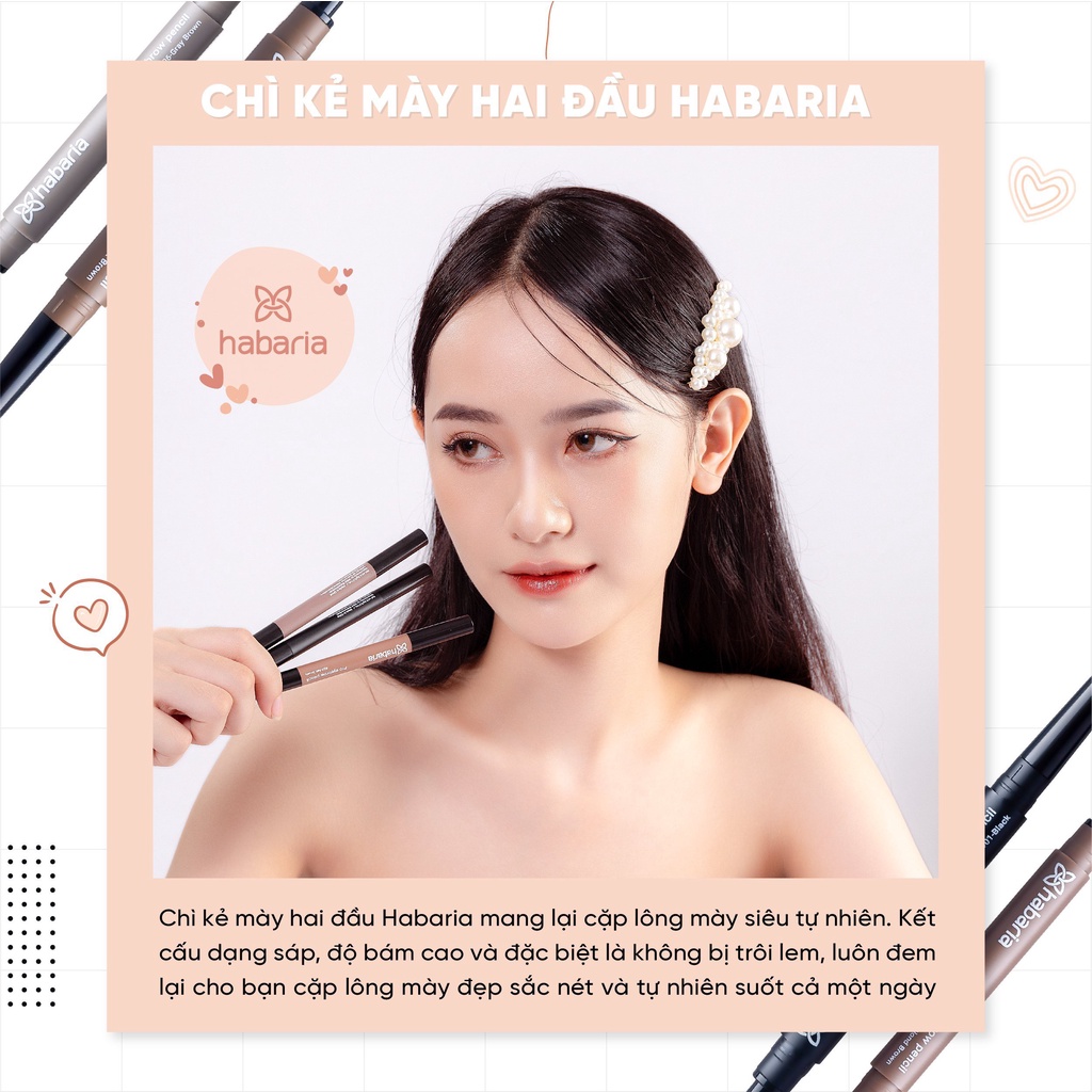 Chì kẻ mày 2 đầu HABARIA PRO EYEBROW PENCIL