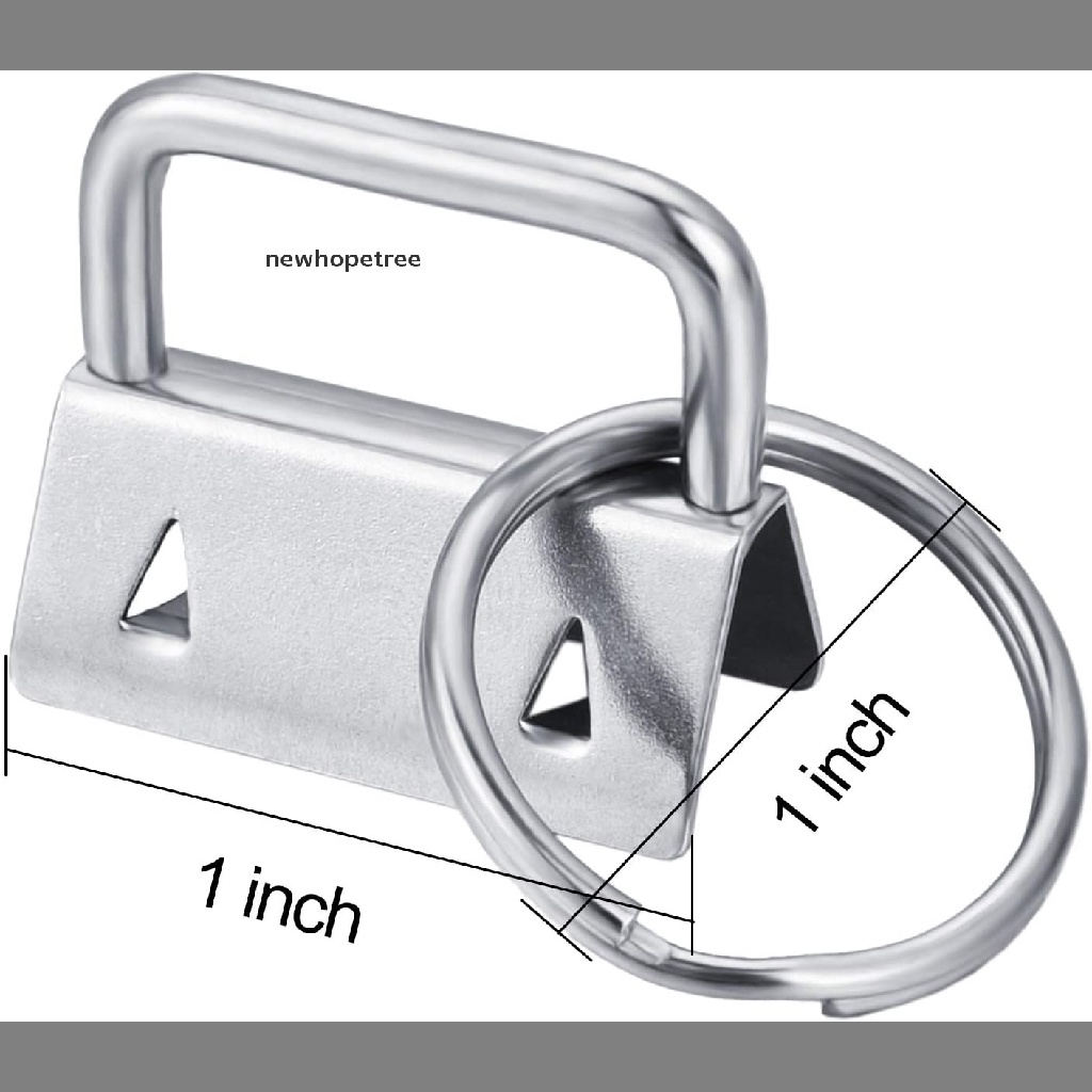 Set 50 Móc Chìa Khóa Cứng Cáp Kèm Dây Đeo Tiện Dụng Vòng Tay Da Sồi OIK