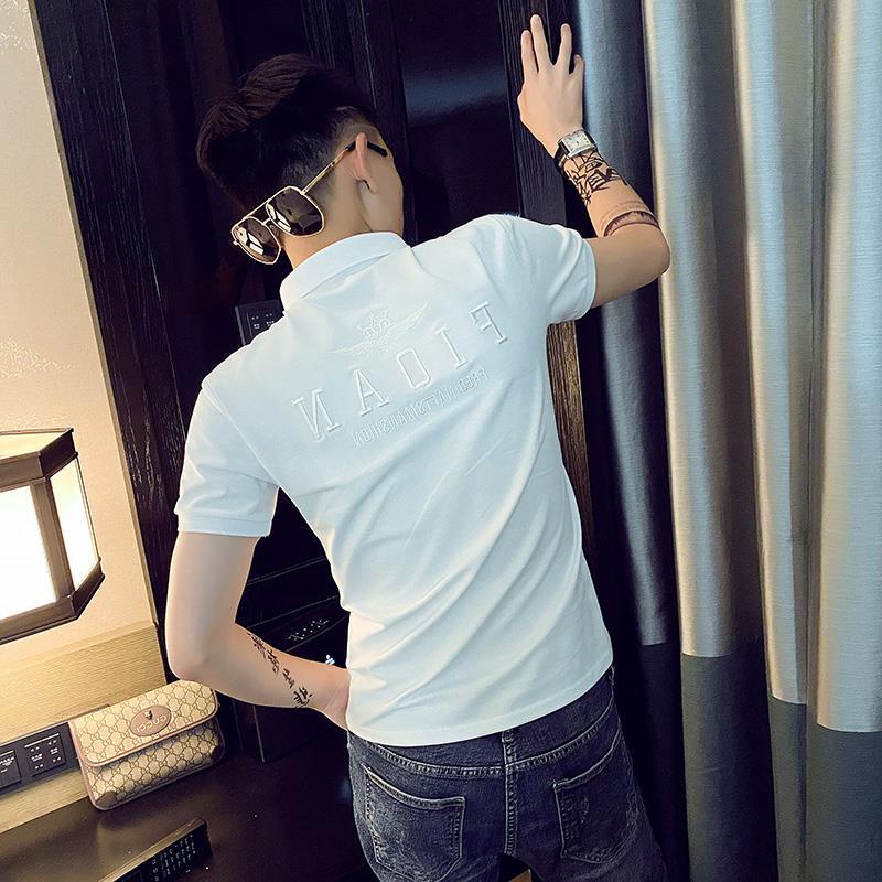 Áo Thun polo Ngắn Tay Thêu Họa Tiết Thời Trang Dành Cho Nam