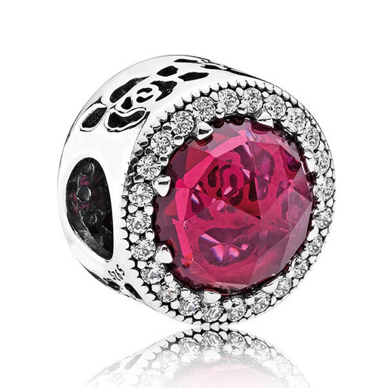 PANDORA Hạt Charm Mạ Bạc 925 Hình Hoa Tuyết Lấp Lánh Tự Làm Trang Sức Thời Trang