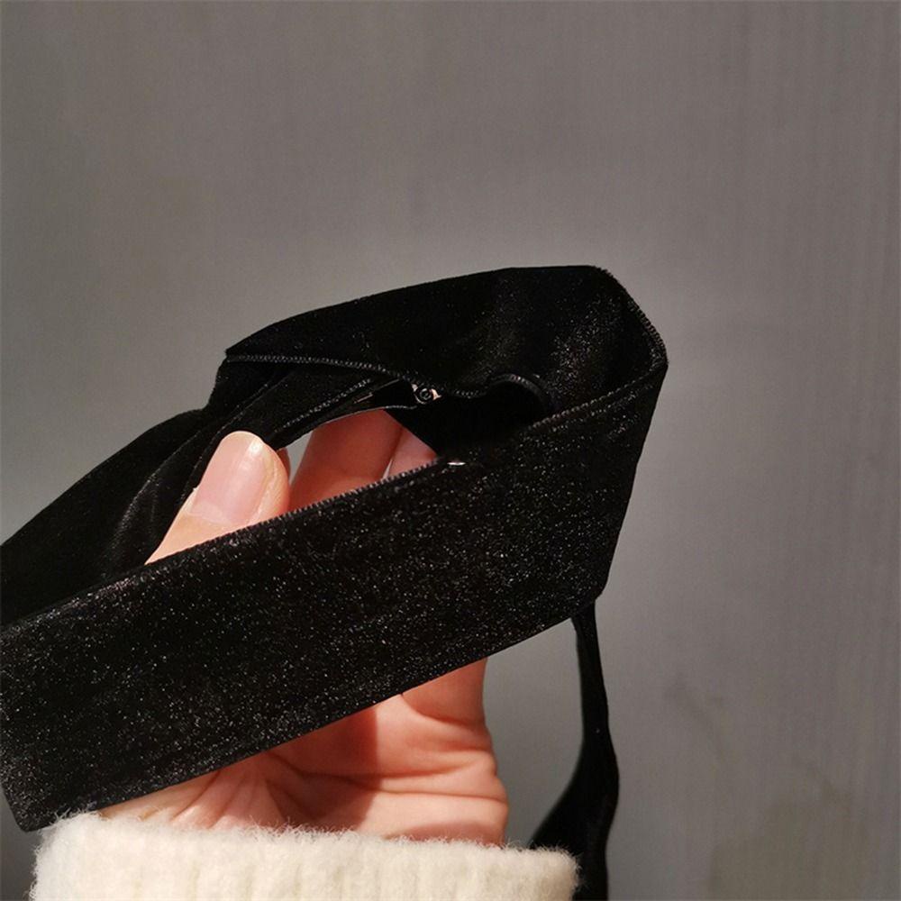 Kẹp Tóc Nơ Ruy Băng Dài Bằng Vải Nhung Dễ Thương Dành Cho Bạn Nữ