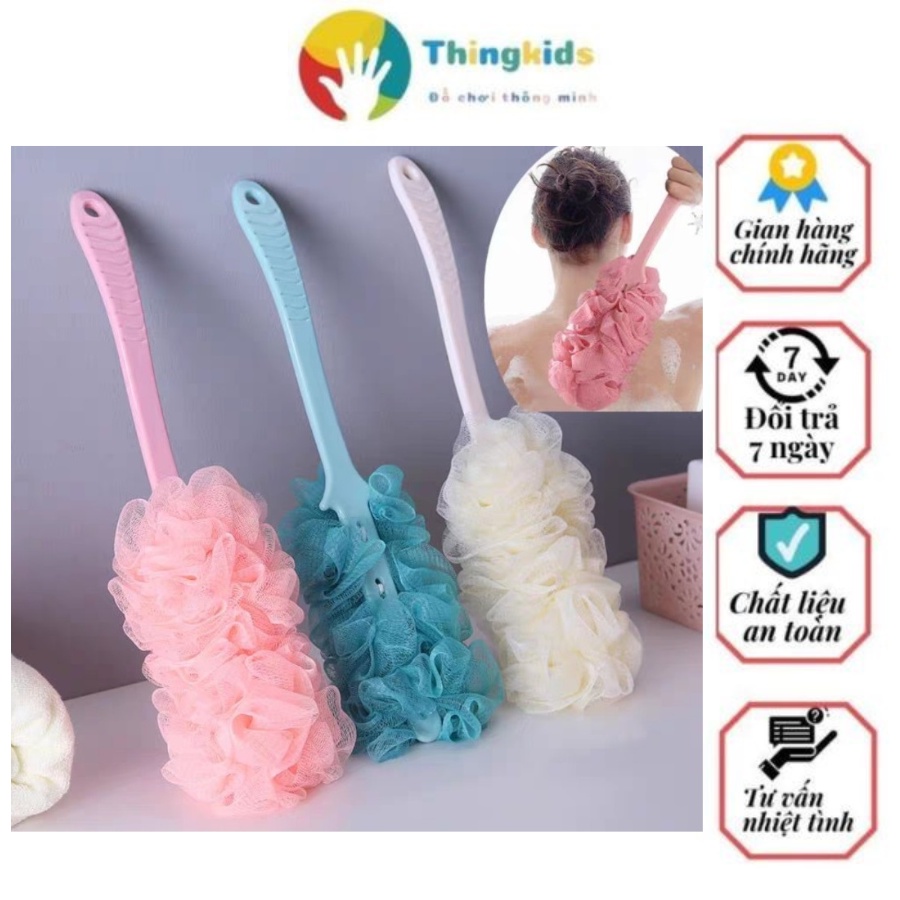 Chổi bông tắm có bàn trà matxa - Thingkids