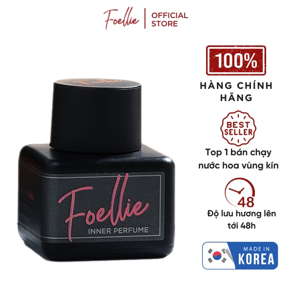 Nước Hoa Vùng Kín Foellie Hàn Quốc Hương Thơm Nồng Đượm 5ml - Nước hoa foellie đen Eau de Bijou Inner Perfume