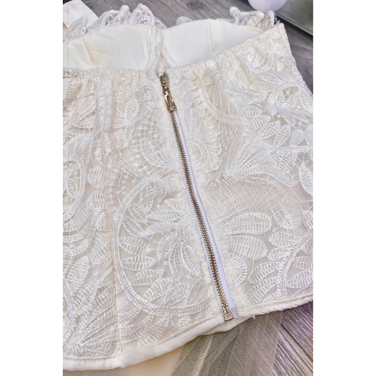 Set áo cup ren mix chân váy