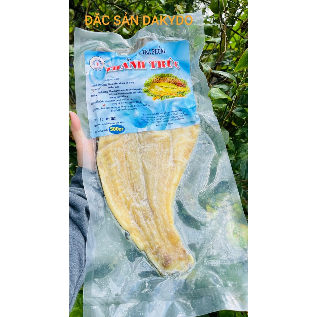 Khô cá tra phồng Châu Đốc loại nhất, 500g, thương hiệu đặc sản Dakydo (An giang) ăn là ghiền!