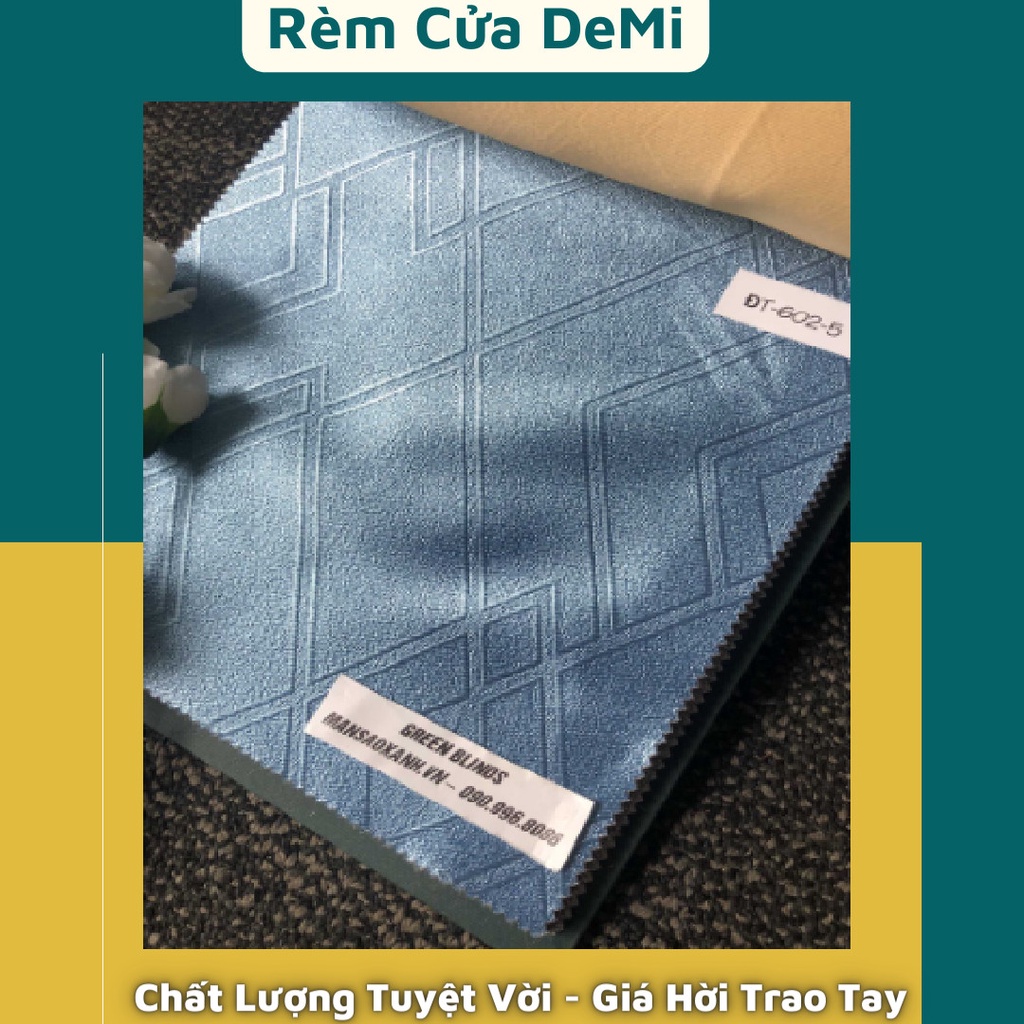 Rèm phòng, rèm cửa GẤM XANH BIỂN TƯƠI MÁT - BEST SELLER. Ghi chú: Chọn mã hàng, nhận số đo theo yêu cầu.