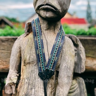 [CAMERA] Dây Đeo Máy Ảnh Classical Thổ Cẩm Đen NEW