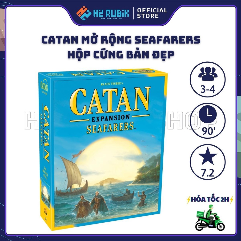 Catan Seafarers Board Game Định Cư Ở Catan Mở Rộng Biển Tiếng Anh US bản đẹp H2 Rubik Shop