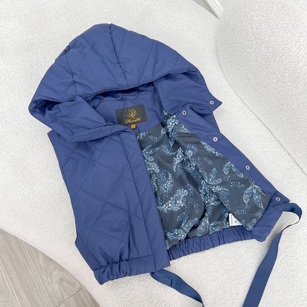 Áo phao gile nữ dáng ngắn HeraDG thiết kế crotop trần bông 3 lớp cao cấp siêu nhẹ chống gió chống bám bụi WJKBC3063