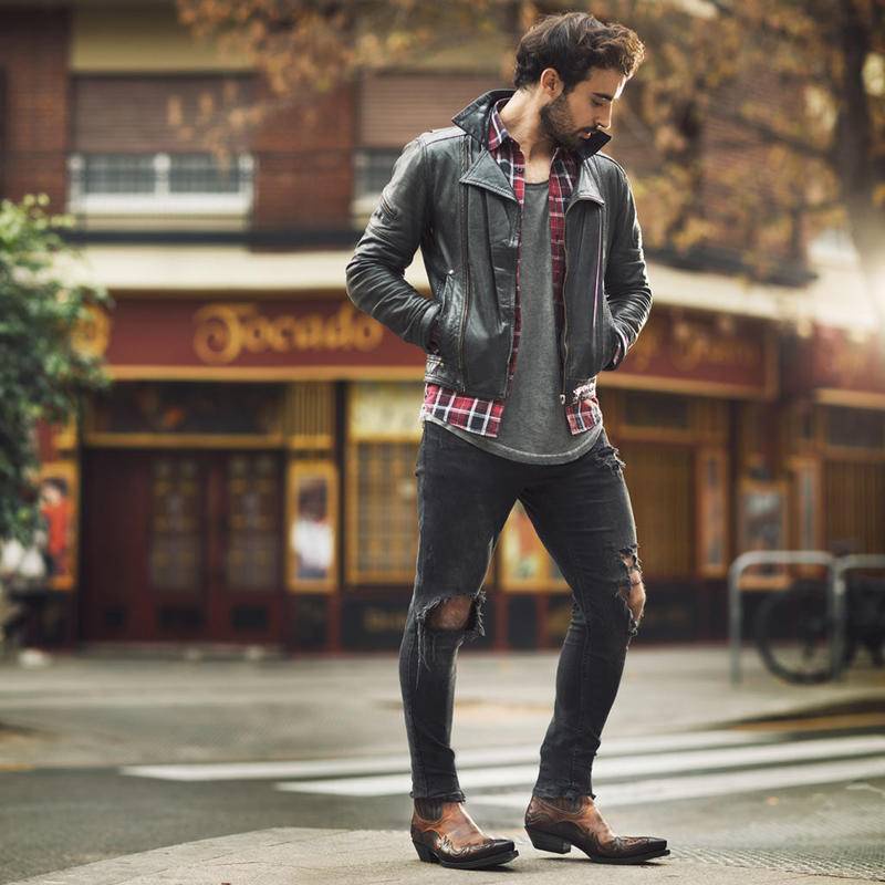 Giày Bốt Cao Bồi Mũi Nhọn Thêu Họa Tiết Phong Cách Cao Bồi Phương Tây Cỡ Lớn 48 Thời Trang Cho Nam Và Nữ Size 35