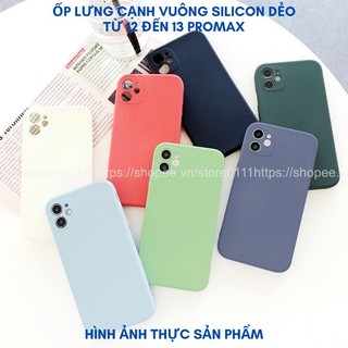 Ốp lưng VIỀN VUÔN dẻo màu trơn dành cho 6/6plus/6s/6splus/7/7plus/8/8plus/x/xr/xs/11/12/13/pro/max/plus/promax