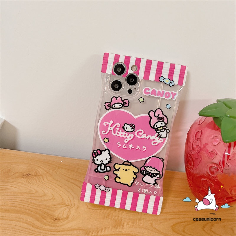 Ốp Điện Thoại Dẻo Họa Tiết Hello Kitty Cho iPhone 7plus 11 12 13 14 Pro Max XR 8 7 6 6s 14 Plus X Xs Max SE 2020